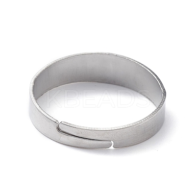 Non-Tarnish 304 Stainless Steel Loop Ring Bases KK-I674-02P-B-1