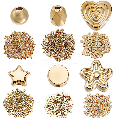 1800Pcs 6 Styles CCB Plastic Beads CCB-PA0001-14G-1