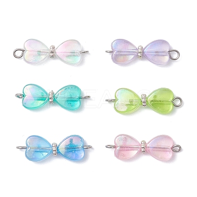 AB Color Transparent Acrylic Connector Charms PALLOY-JF04436-1