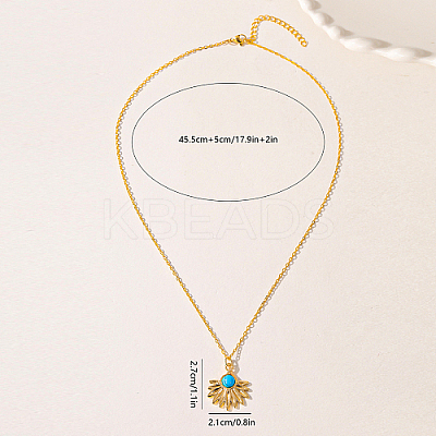 Brass Pendant Necklaces ZR8847-1