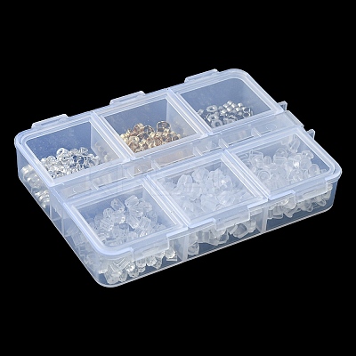 425Pcs 6 Style Iron & 304 Stainless Steel Ear Nuts FIND-FS0001-88-1