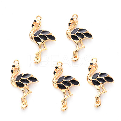 Alloy Enamel Pendants ENAM-R059-04B-RS-1
