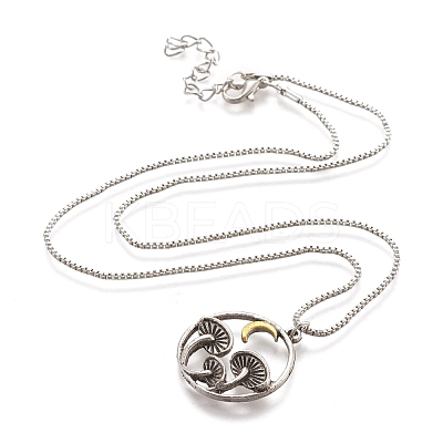 Alloy Pendant Necklaces NJEW-F278-01AS-RS-1