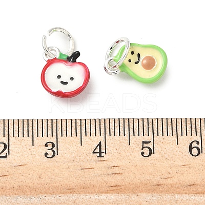 Alloy Enamel Charms ENAM-C029-01A-P-1