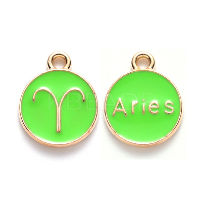 Alloy Enamel Pendants ENAM-S124-01B-06A-1