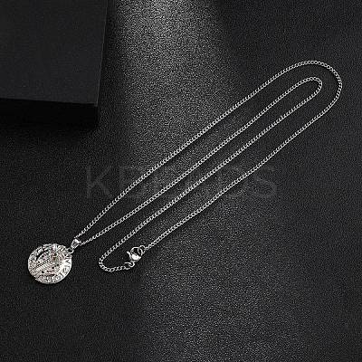 Brass Micro Pave Coloful Cubic Zirconia Pendant Necklaces NJEW-M211-03B-P-1