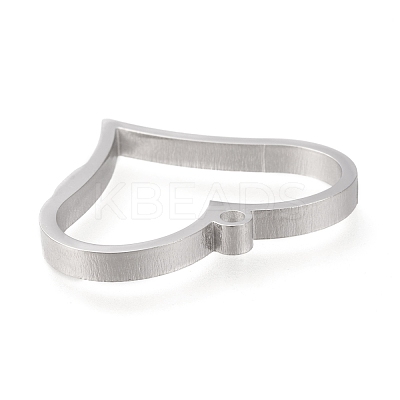 Non-Tarnish 304 Stainless Steel Open Back Bezel Pendants STAS-K208-06P-A-1