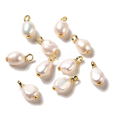 Natural Pearl Pendants FIND-C046-14G-1