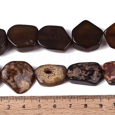 Dyed Natural Agate Beads Strands G-Q606-23E-01-1