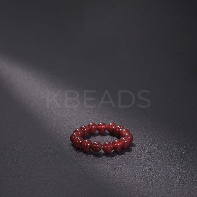 Natural Jade Stretchy Finger Rings FS-WG01730-42-1