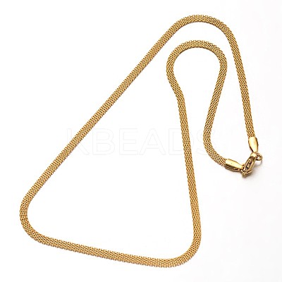 304 Stainless Steel Bar Link Chains Necklaces X-NJEW-O066-32-1