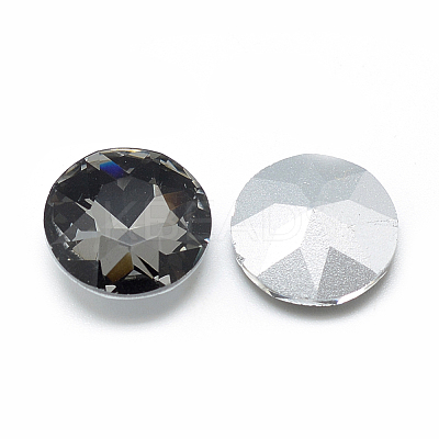 Pointed Back Glass Rhinestone Cabochons RGLA-T029-10mm-07-1