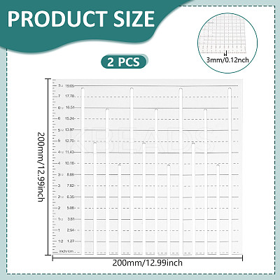 Acrylic Blanket Template Kit TOOL-WH0155-193-1