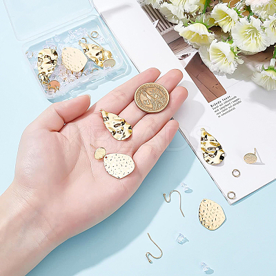 DIY Nuggets Pendant Earrings Making Kit DIY-BC0004-47-1