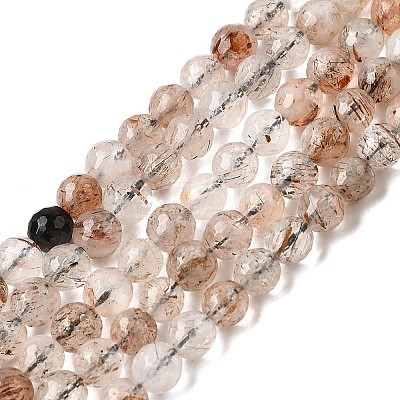Natural Black Gold Rutilated Quartz Beads Strands G-D359-A02-6mm-1