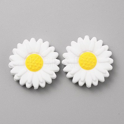 Daisy Food Grade Eco-Friendly Silicone Beads Set SIL-WH0008-49C-1