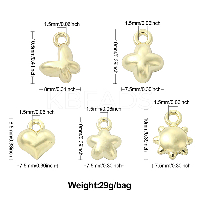 30Pcs 5 Style Alloy Charms FIND-CJ0001-45-1