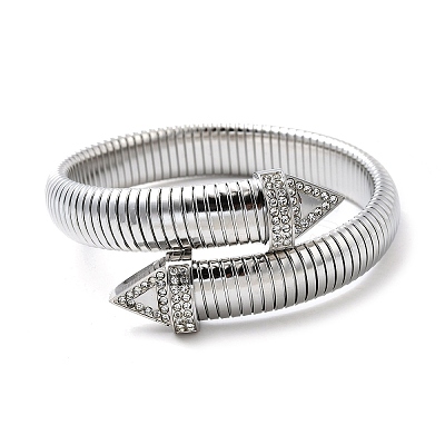 304 Stainless Steel Stretch Bracelets for Women BJEW-A031-03P-1