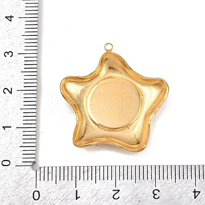 Printed 304 Stainless Steel Pendants STAS-C146-09G-04-1