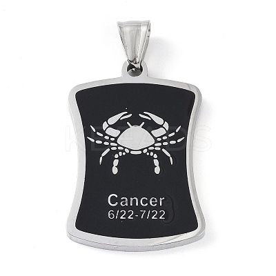 304 Stainless Steel Pendants STAS-O008-01F-1