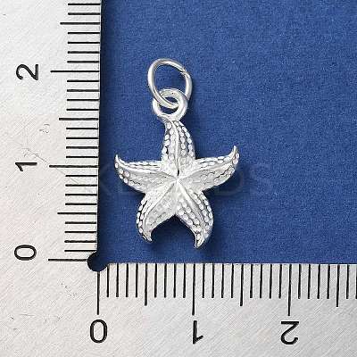 925 Sterling Silver Starfish Pendants LS-STER-E071-02S-01-1