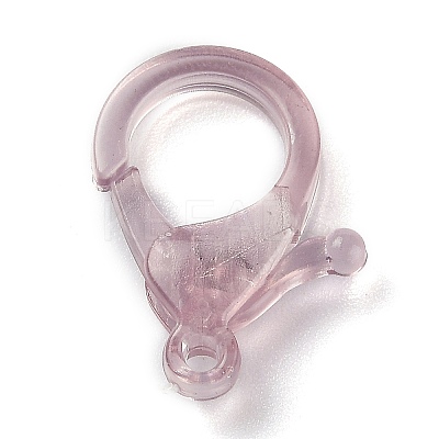 Transparent Plastic Lobster CLaw Clasps KY-H005-A06-1