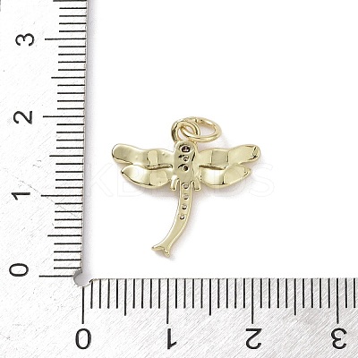Brass Micro Pave Cubic Zirconia Pendants KK-L209-062G-01-1