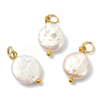 Natural Baroque Keshi Pearl Pendants PALLOY-JF05713-1