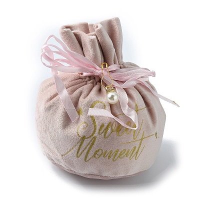 Velvet Jewelry Drawstring Pouches TP-CJC0002-01A-1