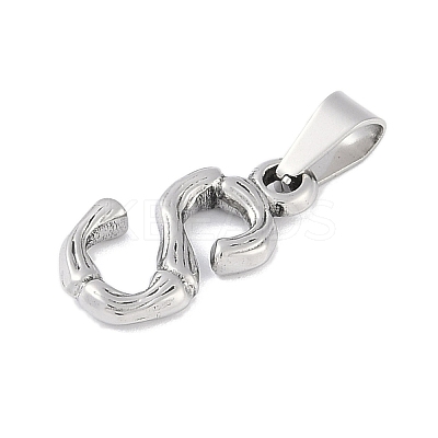 Non-Tarnish 304 Stainless Steel Pendants STAS-F235-01P-S-1