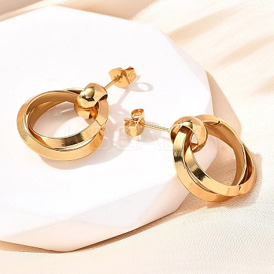 201 Stainless Steel Earrings LS-EJEW-Q026-02G-A-1