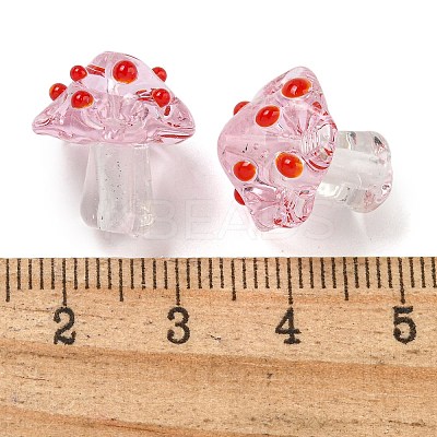 Handmade Bumpy Lampwork Beads LAMP-S067-01F-1
