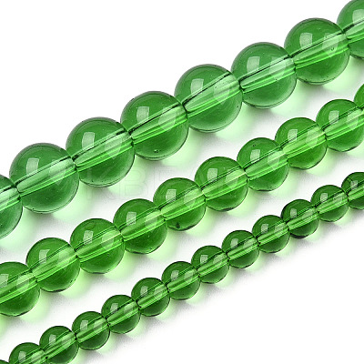 Transparent Glass Beads Strands GLAA-T032-T10mm-07-1