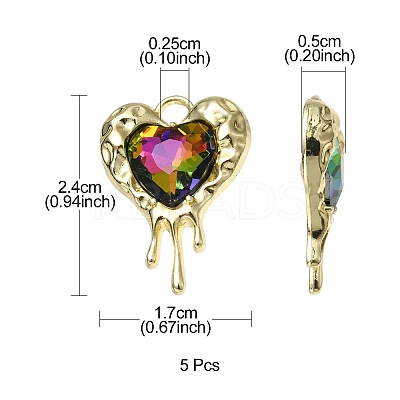 Rack Plating Alloy Glass Pendants FIND-YW0001-86A-1