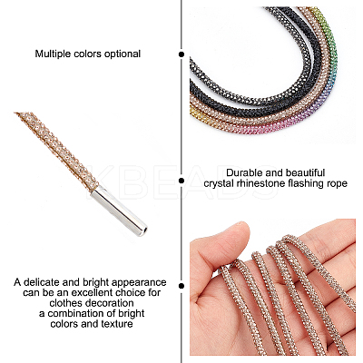 Cotton with Rhinestone DIY-WH0268-12C-1