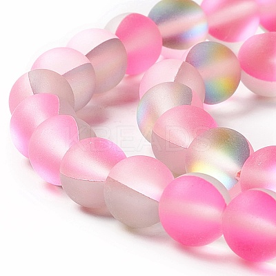 Synthetic Moonstone Beads Strands G-E573-01B-11-1
