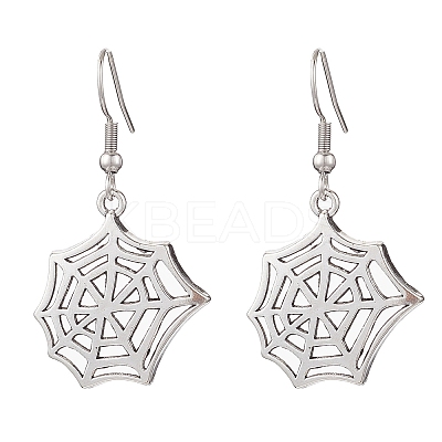 Hallowmas Tibetan Alloy Dangle Earrings EJEW-JE06523-1