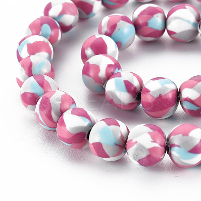 Handmade Polymer Clay Beads Strands CLAY-N008-054-05-1