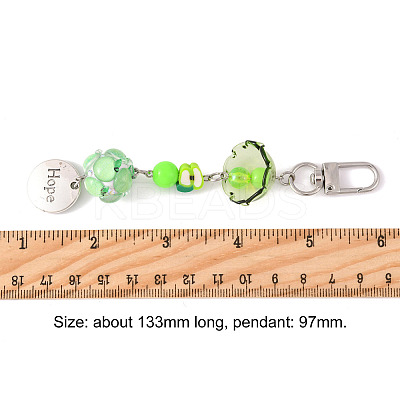 Handmade Polymer Clay & Acrylic & Resin & Glass Pendant Decorations KEYC-FS00037-01-1