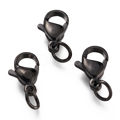 304 Stainless Steel Lobster Claw Clasps Ion Plating(IP) LS-X-STAS-G240-01D-EB-1
