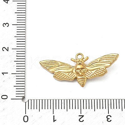 304 Stainless Steel Pendants STAS-P446-06G-1