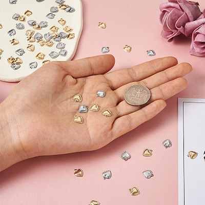 300Pcs 2 Style 304 Stainless Steel Charms STAS-PJ0001-38-1