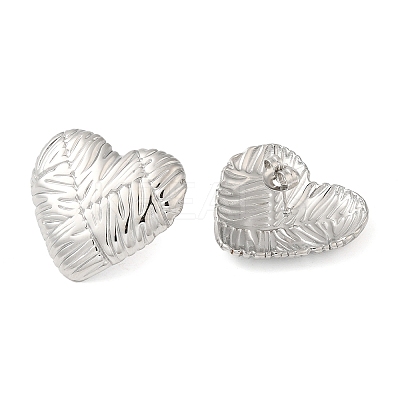 Non-Tarnish 304 Stainless Steel Stud Earrings EJEW-G364-21P-1