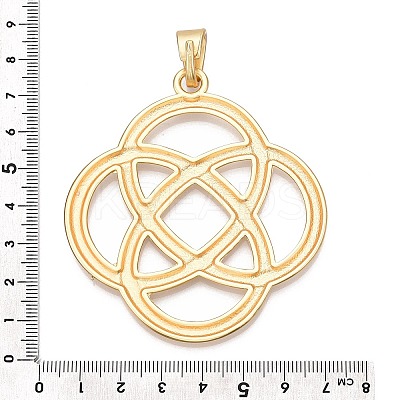 Rack Plating Alloy Big Pendants PALLOY-T090-32G-1