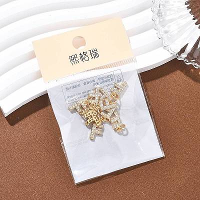 SHEGRACE Brass Micro Pave Clear Cubic Zirconia Pendants XGRQ29628-394G-F-1