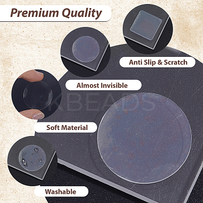 8 Sheets 2 Styles Transparent Plastic Anti-Collision Bumper Guard AJEW-SP0004-13-1