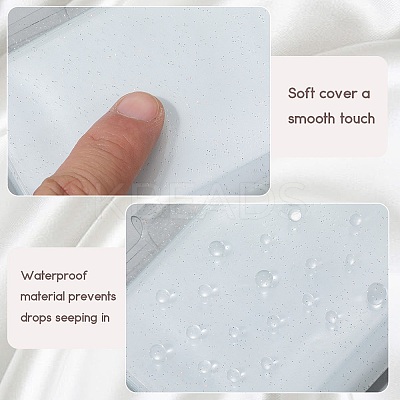 2Pcs PVC Mini Photocard Holder Book AJEW-SP0002-20A-03-1