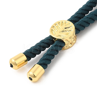 Twisted Nylon Cord Silder Bracelets DIY-B066-03G-17-1