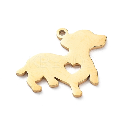 304 Stainless Steel Pendants STAS-Z054-03G-1