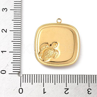 304 Stainless Steel Epoxy Resin with Natural Shell and Sequins Inside Pendants STAS-L026-17G-H03-1